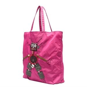 Prada Pink Tote Bag with Robot Design